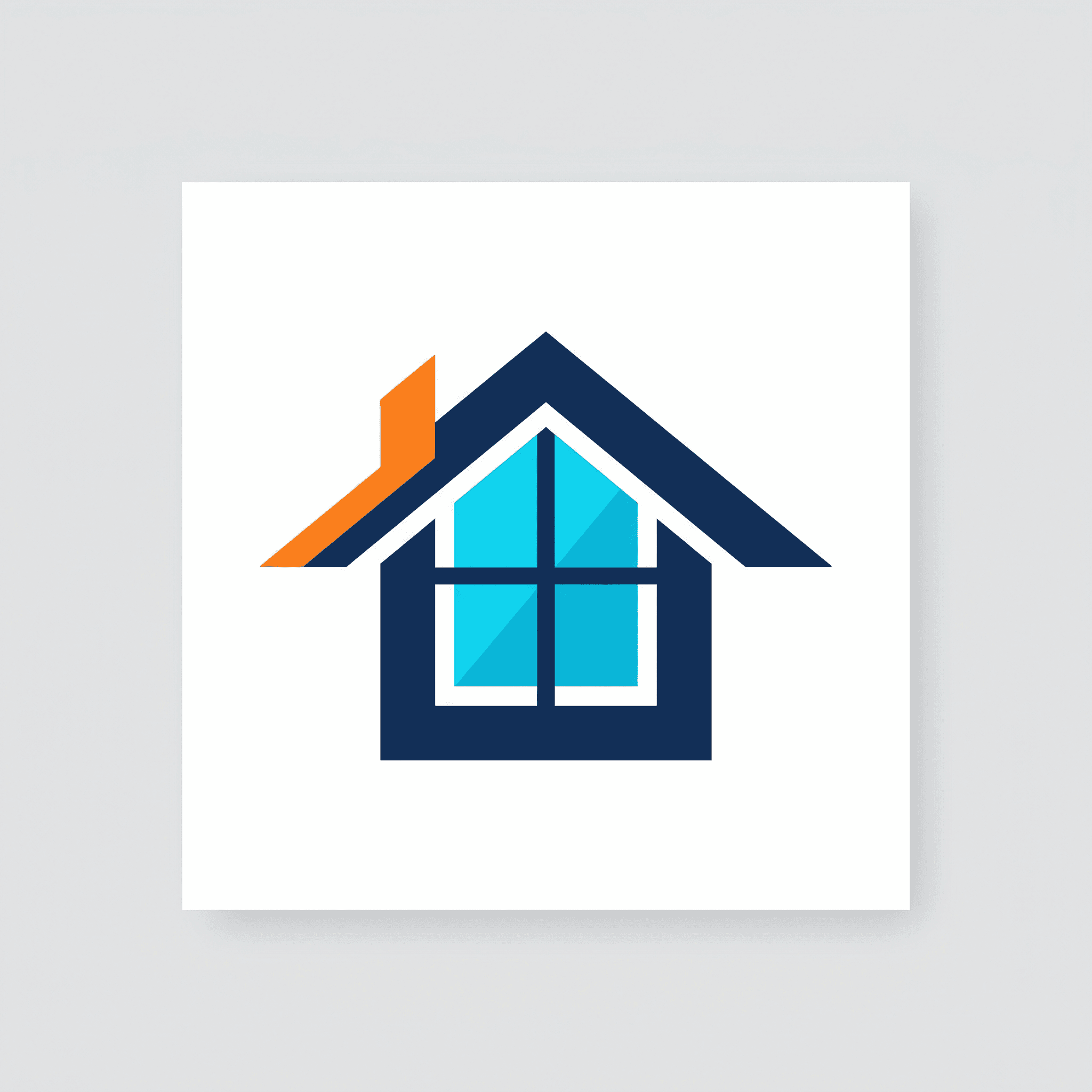 Minimalistyczne logo wygenerowane przez AI - czysta geometria i nowoczesny design