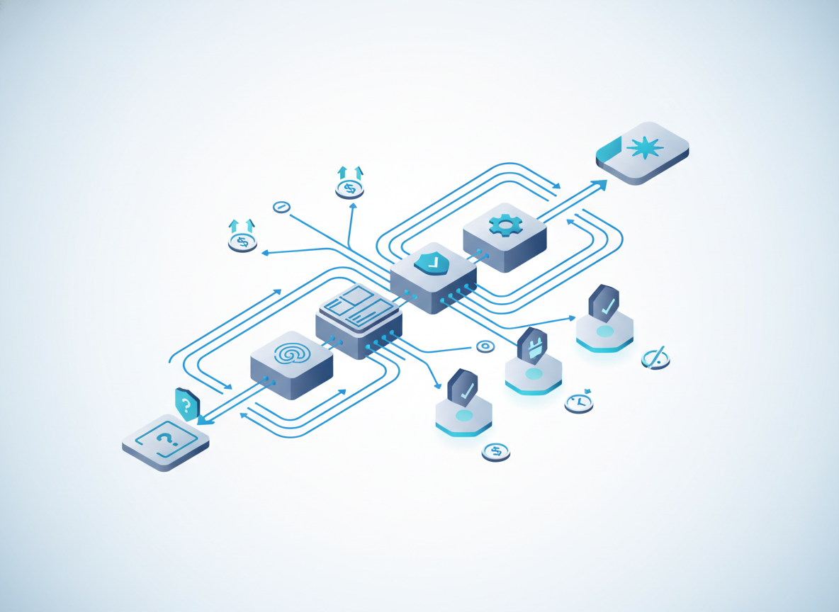 Schemat architektury backendowej dla generatora promptów OpenAI, wizualizujący proces budowy i optymalizacji.